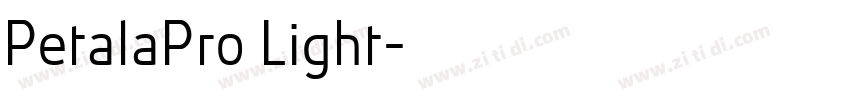 PetalaPro Light字体转换